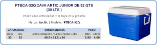 PTECA-32Q CAVA ARTIC JUNIOR DE 32 QTS -30 lts